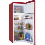 AMICA VD 1442 AR, chladnička viacdverová, červená