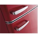 AMICA VD 1442 AR, chladnička viacdverová, červená