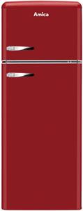 AMICA VD 1442 AR, chladnička viacdverová, červená
