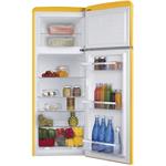 Amica VD 1442 AY, chladnička kombinovaná, žltá