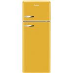 Amica VD 1442 AY, chladnička kombinovaná, žltá