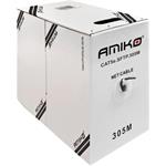 Amiko kábel, cat. 5e, FTP drôt, na metre 1,0m, sivý