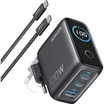 Anker 100W nabíjačka, 2xUSB-C, 1xUSB-A, čierna