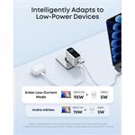 Anker 100W nabíjačka, 2xUSB-C, 1xUSB-A, strieborná