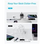 Anker 112W nabíjacia stanica, 3xUSB-C, 3xUSB, čierna