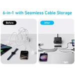 Anker 112W nabíjacia stanica, 3xUSB-C, 3xUSB, čierna