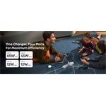 Anker 140W nabíjačka, 3xUSB-C, 1x USB-A, strieborná