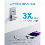 Anker 323 33W, 1xUSB-C, 1xUSB-A, biela