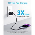 Anker 323 33W, 1xUSB-C, 1xUSB-A čierna