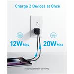 Anker 323 33W, 1xUSB-C, 1xUSB-A čierna