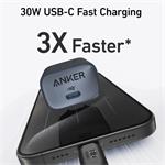 Anker 511 Nano 30W, nabíjačka do siete, USB-C, čierna
