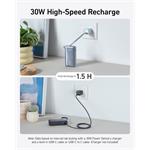 Anker 545 powerbanka, 10000mAh, 30W, USB-C kábel, čierna
