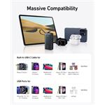 Anker 545 powerbanka, 10000mAh, 30W, USB-C kábel, čierna