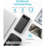 Anker A1383H11, Power Bank 20K, 87W,USB-C Cable, čierna, (rozbalené)