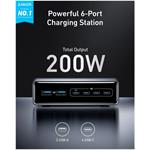 Anker A2683341, Prime Charger 200W, 6 Ports, GaN