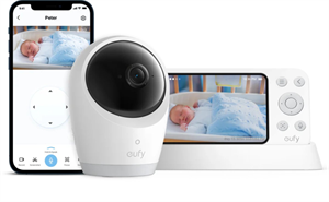 Anker eufy Baby monitor E21, 4K, detská pestúnka, biela