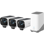 Anker eufyCam S3 Pro (sada 3ks+jednotka HomeBase 3), 4K, biela