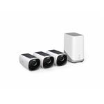 Anker eufyCam S330, (sada 3ks+jednotka HomeBase 3), 4K, biela