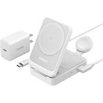 Anker MagGo B2557 15W, bezdrôtová nabíjacia stanica, biela