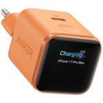 Anker Nano 45W, nabíjačka so smart displejom, 1xUSB-C, oranžová