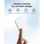 Anker Nano 5000mAh, bezdrôtová powerbanka, 20W, biela