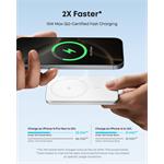 Anker Nano 5000mAh, bezdrôtová powerbanka, 20W, biela