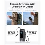 Anker Power Bank, (25K, 165W, zabudovaný USB-C a navíjací kábel) čierna