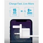 Anker PowerPort 3 20W nabíjačka, USB-C, biela
