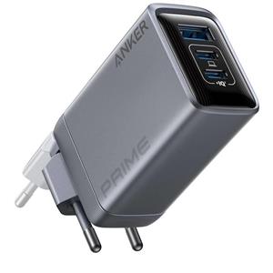 Anker Prime 100W, 2xUSB-C, 1xUSB-A nabíjačka, strieborná