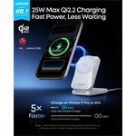 Anker Prime Qi2.2 25W, bezdrôtová nabíjačka 3v1, biela