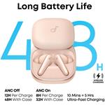 Anker soundcore Liberty 5, bluetooth slúchadlá, ružové