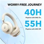 Anker soundcore Space One, bluetooth slúchadlá, biele