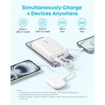 Anker Zolo 20000mAh, 45W powerbanka s káblom, 2xUSB-C čierna
