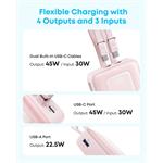 Anker Zolo 20000mAh, 45W powerbanka s káblom, 2xUSB-C čierna