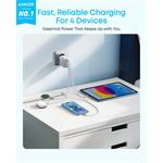 Anker Zolo 50W, nabíjačka 2xUSB-C, 2xUSB, biela