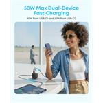Anker Zolo 50W, nabíjačka 2xUSB-C, 2xUSB, čierna