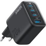 Anker Zolo 70W nabíjačka do siete, 3xUSB-C, 1xUSB, čierna