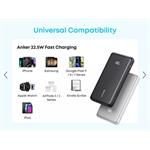 Anker Zolo powerbanka,10000mAh, 22,5W s káblom USB-C, biela