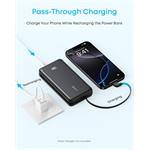 Anker Zolo powerbanka,10000mAh, 22,5W s káblom USB-C, čierna