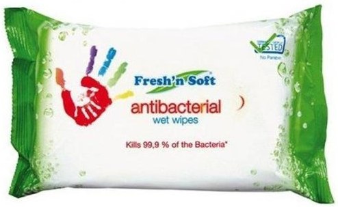 Antibakteriálne vlhčené utierky Fresh and Soft 15 ks utierok