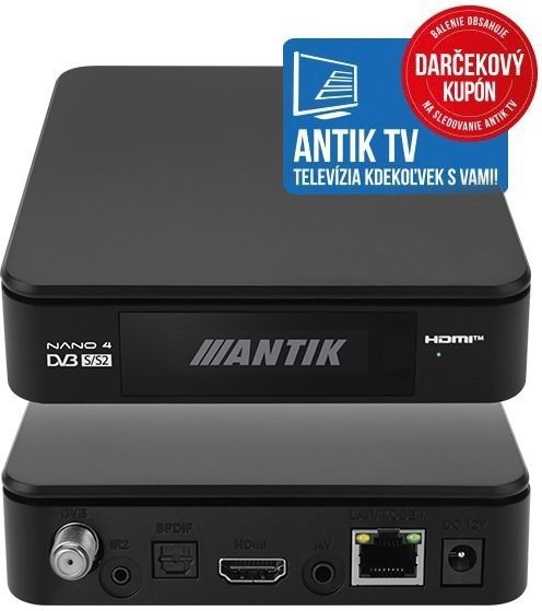 Antik Nano 4S + darček 6 mesiacov Antik TV Zadarmo!