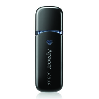 Apacer USB flash disk, USB 3.0, 64GB, AH355, čierny,