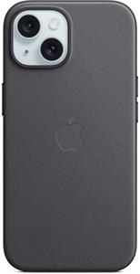 Apple FineWoven kryt s podporou MagSafe pre iPhone 15, čierny
