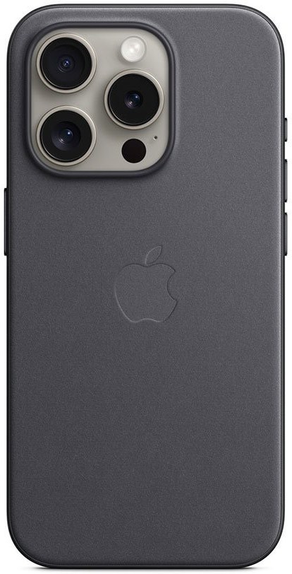 Apple FineWoven kryt s podporou MagSafe pre iPhone 15 Pro, čierny