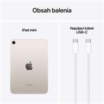 Apple iPad mini, Wi-Fi + Cellular, 256GB, biely (2024)