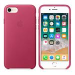 Apple iPhone 8 / 7 Leather Case - Pink Fuchsia