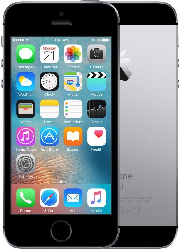 Apple iPhone SE, 16 GB, sivý
