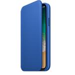 Apple iPhone X Leather Folio - Electric Blue