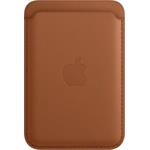 Apple, kožená peňaženka s MagSafe, hnedá
