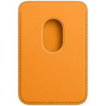 Apple, kožená peňaženka s MagSafe, oranžovo-žltá